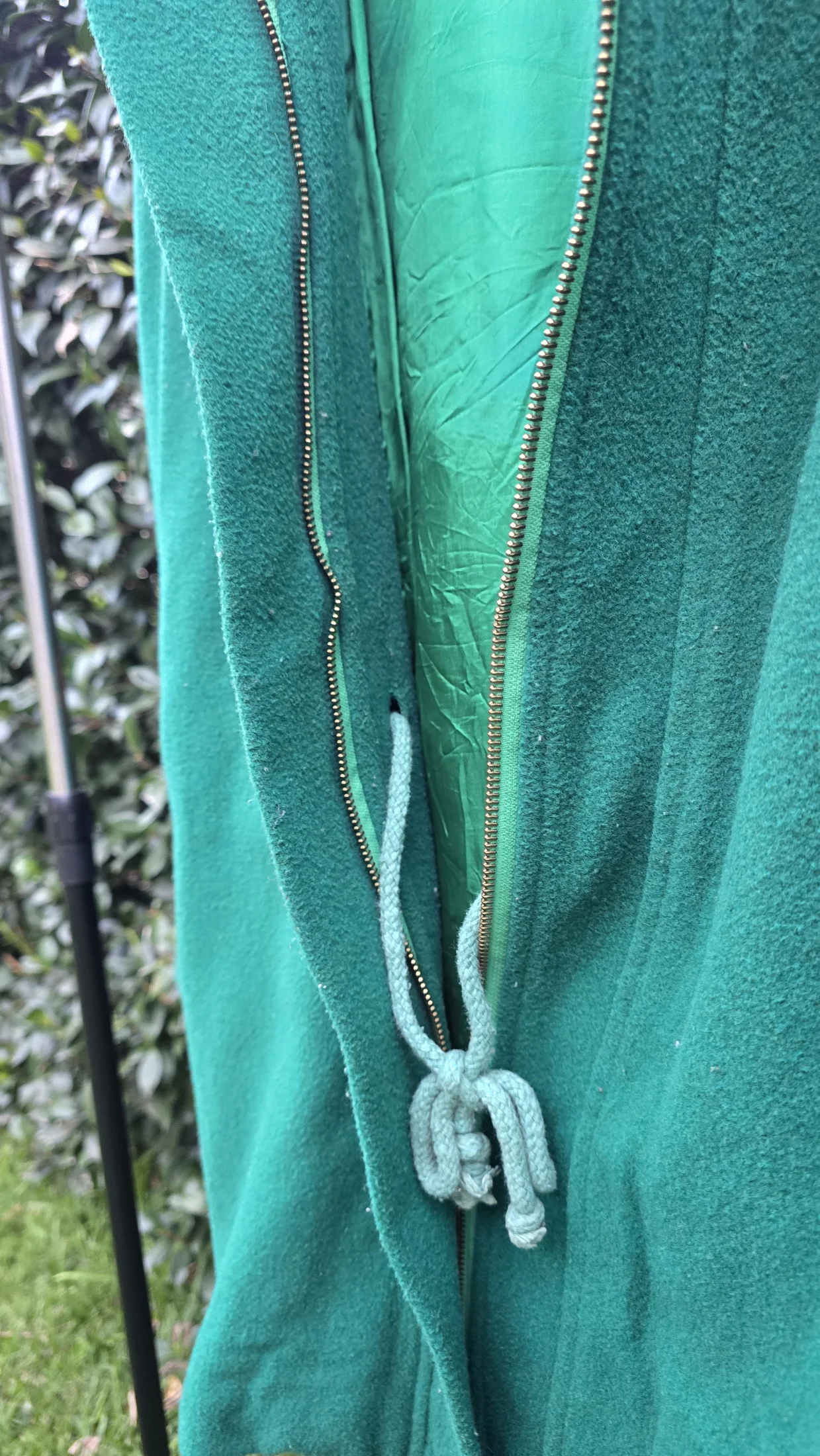 Saco de paño con capucha