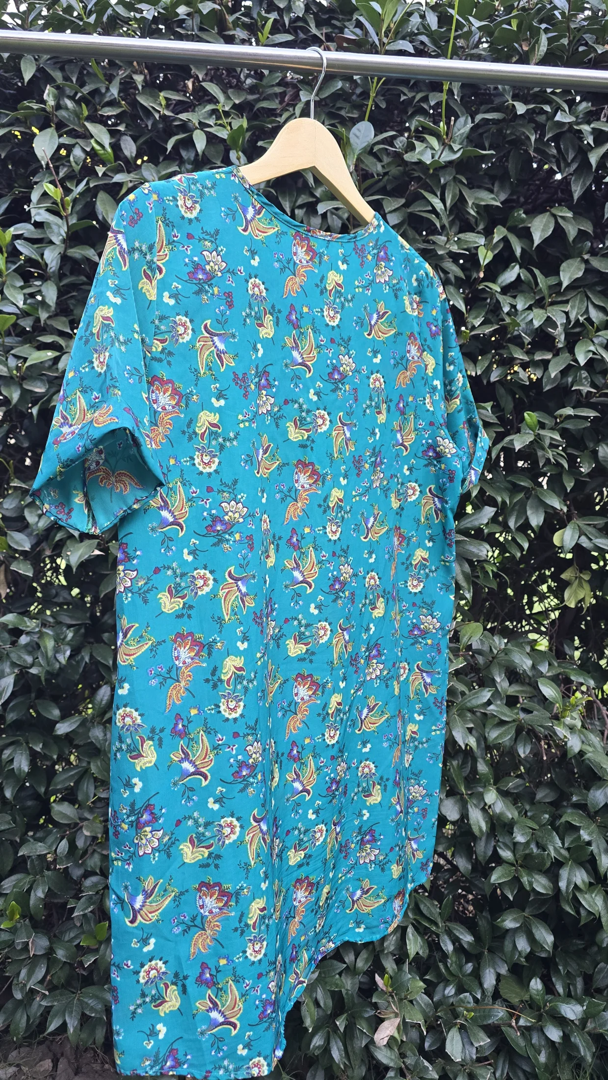 Vestido estampado verde