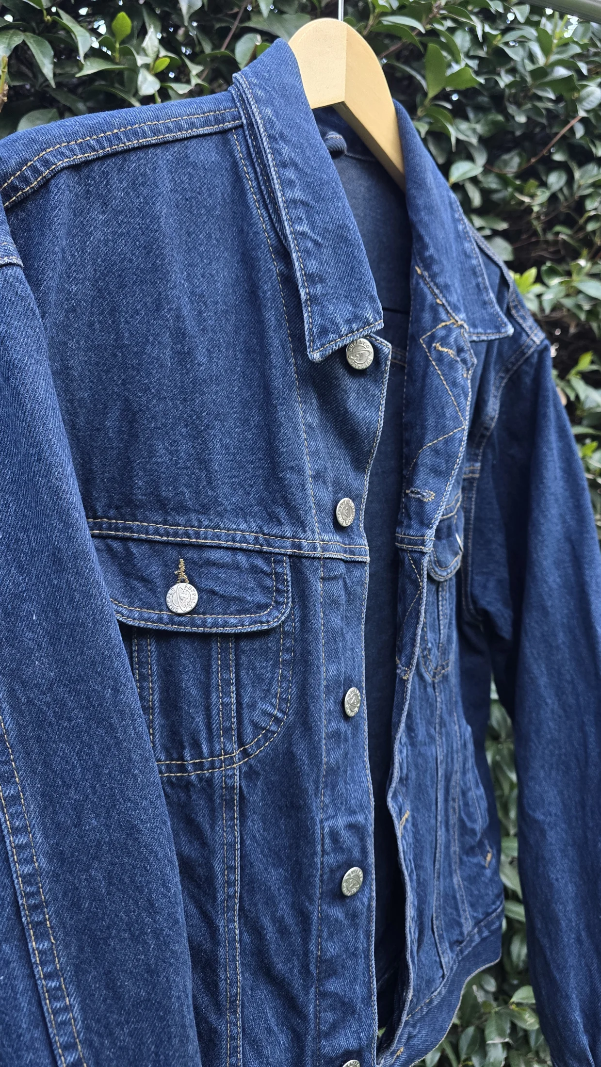 Campera jean azul