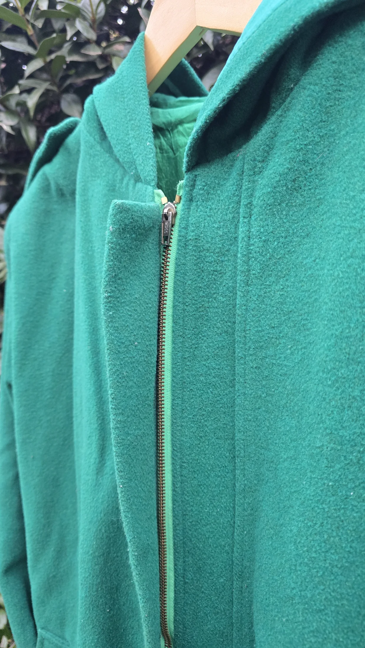 Saco de paño con capucha