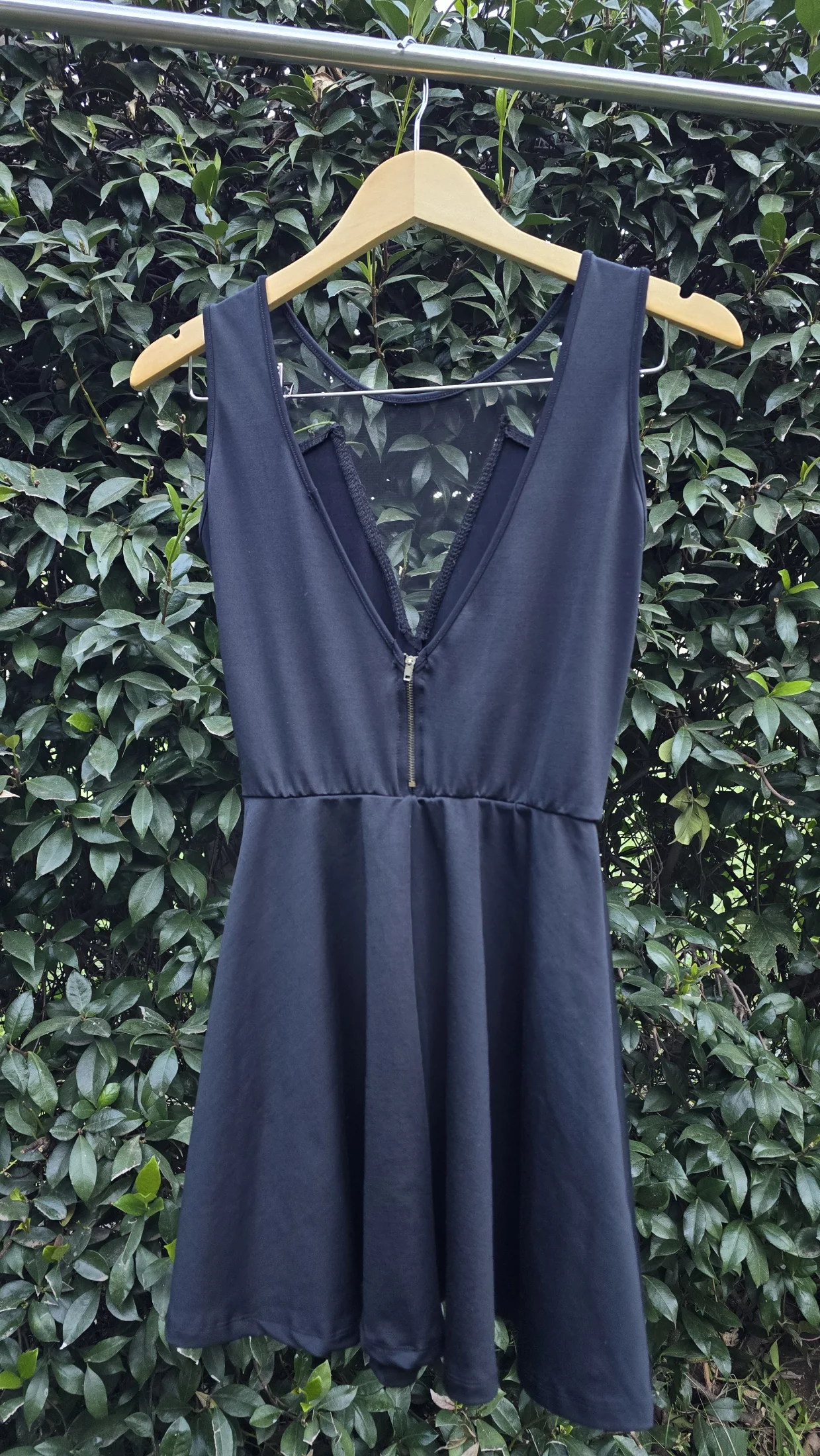 Vestido negro tul combinado