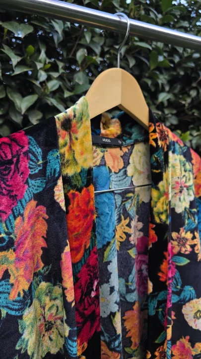Saquito plush estampado 