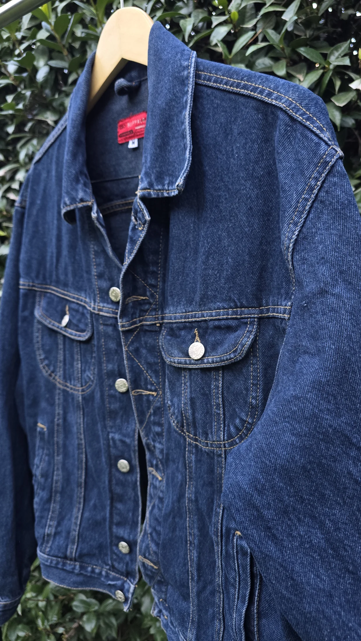 Campera jean azul