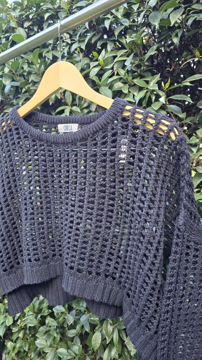 Buzito de hilo crop