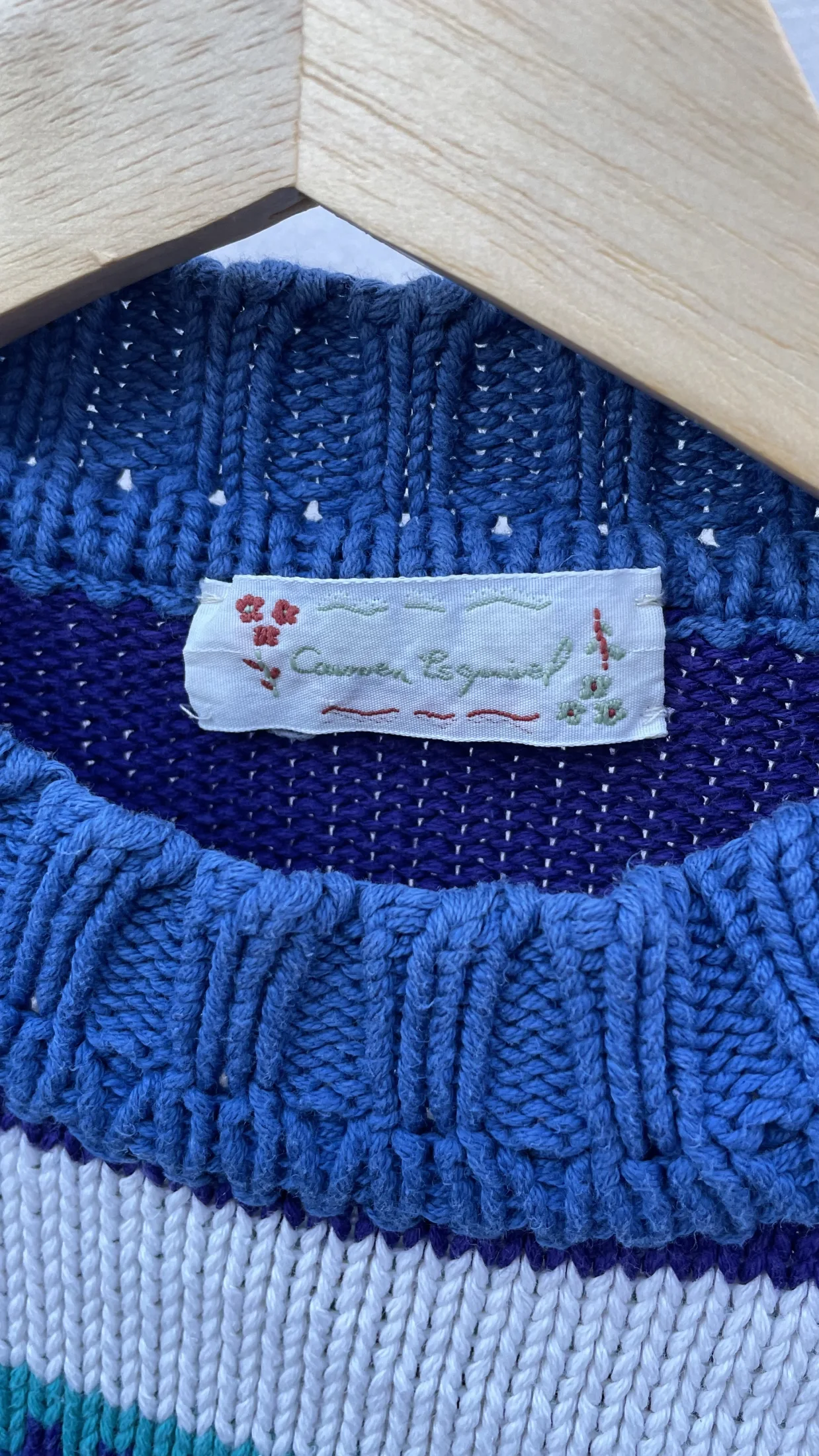 Sweater de hilo vintage